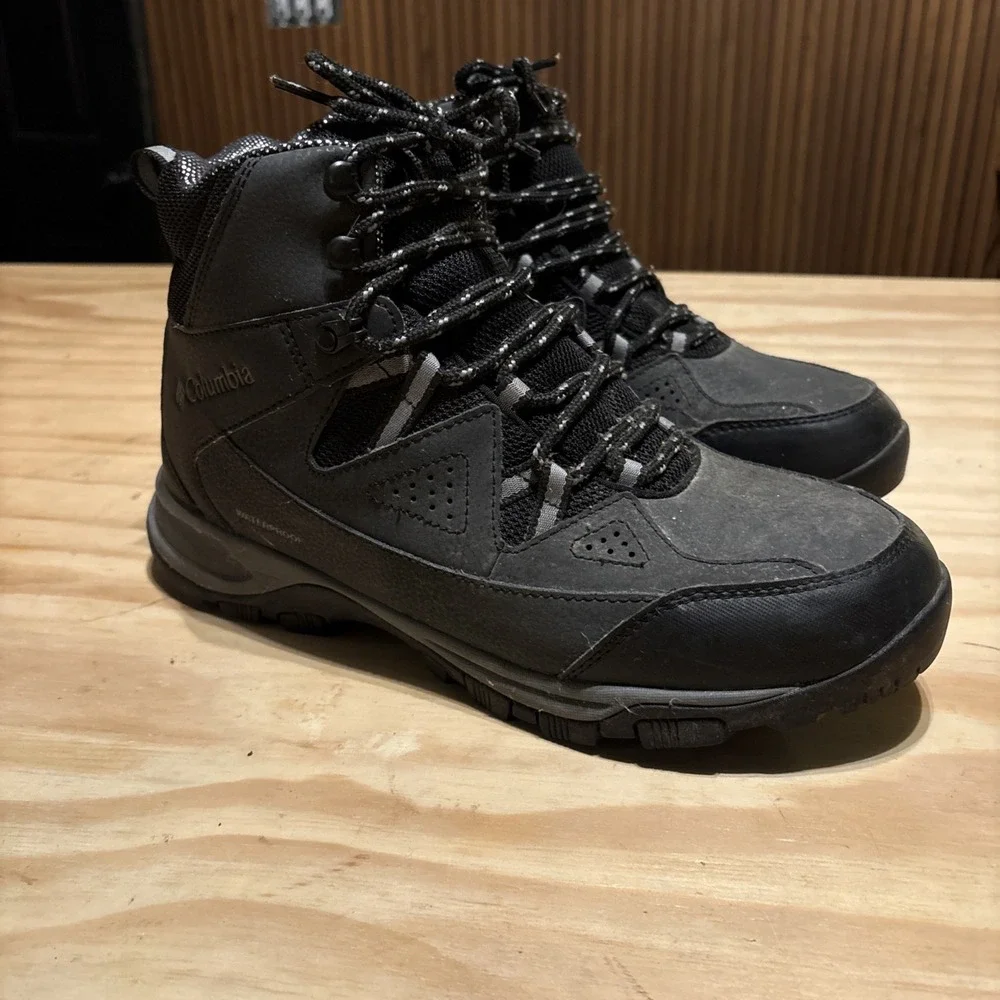 Columbia Liftop III Omni-Heat Winter Snow Boots Black Mens Sz 10 Excellent Cond.